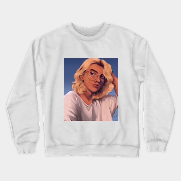 Summer girl Crewneck Sweatshirt by LanxiArts